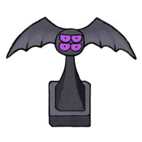 Winged statue